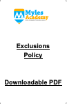 Exclusions Policy